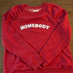 Red Crewneck Sweatshirt